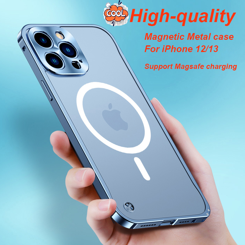 Designer Metal phone cases For iPhone 12 13 Pro Max support Magsafe charging case full protection Magnet Shock proof PC mobile cover, Black
Designer Metal phone cases For iPhone 12 13 Pro Max support Magsafe charging case full protection Magnet Shock proof PC mobile cover, Black