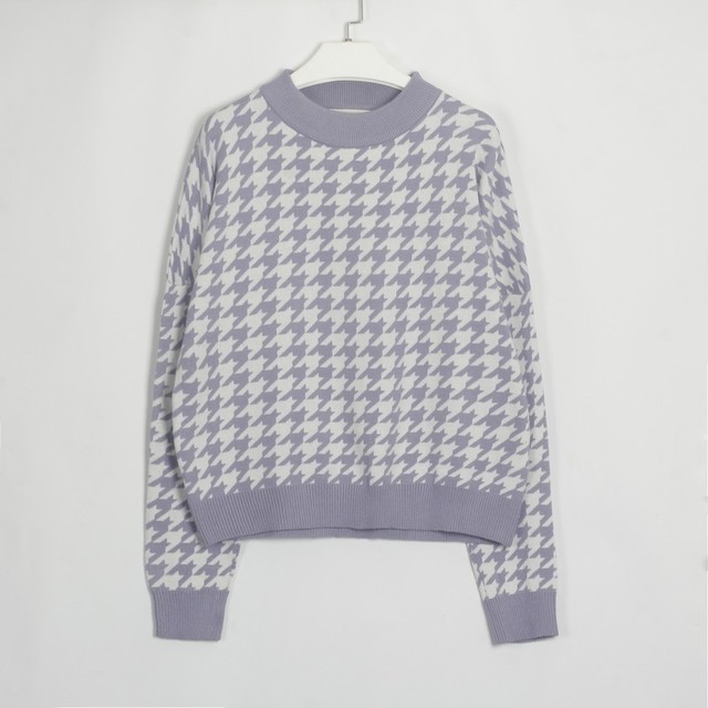 Korean Style Sweater Women Pullover Casual Geometric Long Sleeve Knit Female Lady Jumpers Autumn Winter, White;black
Korean Style Sweater Women Pullover Casual Geometric Long Sleeve Knit Female Lady Jumpers Autumn Winter, White;black