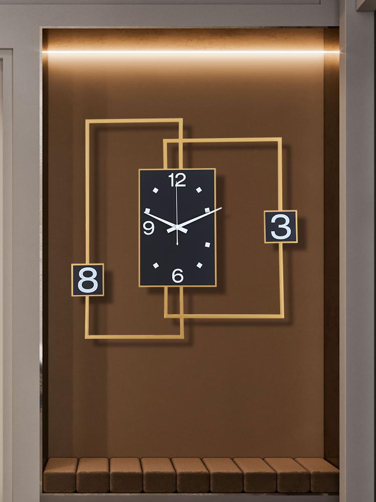 Creative Simple Wall Clock Modern Design Large Living Room Black Gold Kitchen Horloge Murale Home Decoration Clocks