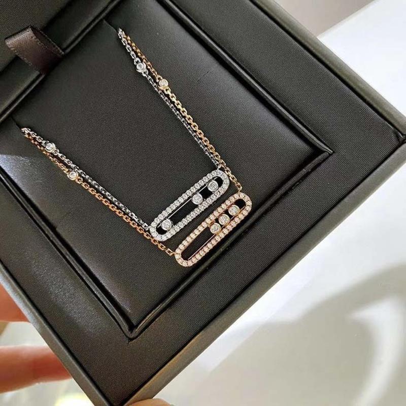 Chains S925 Sterling Silver Messika Necklace High-end Women's Jewelry Fashion Exquisite Luxury Clavicle Chain
Chains S925 Sterling Silver Messika Necklace High-end Women's Jewelry Fashion Exquisite Luxury Clavicle Chain