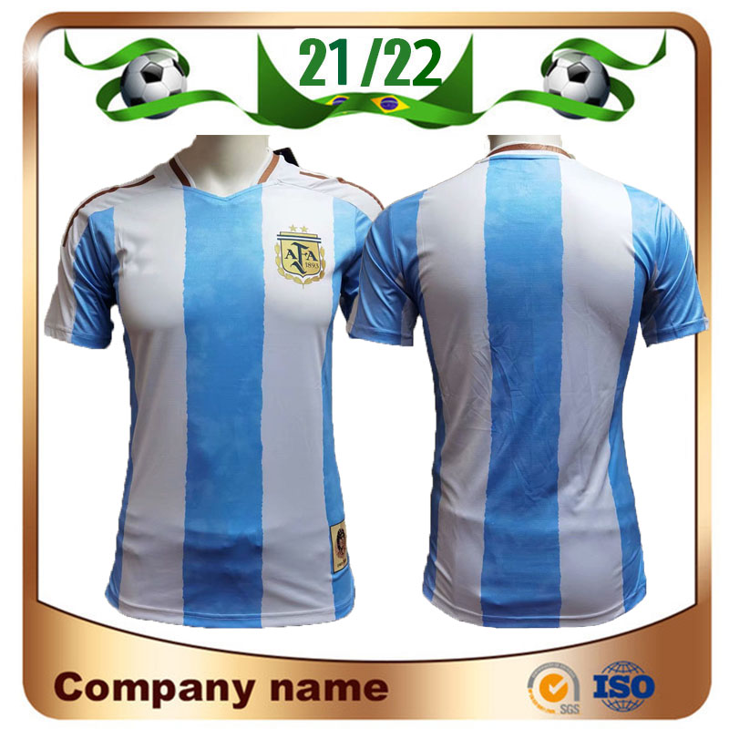 Player version 2021 ARGENTINA Commemorative Edition soccer jersey 21/22 Maillots de foot Maradona special badge golden Elements Messi football shirt uniform, 20/21 commemorative edition
Player version 2021 ARGENTINA Commemorative Edition soccer jersey 21/22 Maillots de foot Maradona special badge golden Elements Messi football shirt uniform, 20/21 commemorative edition