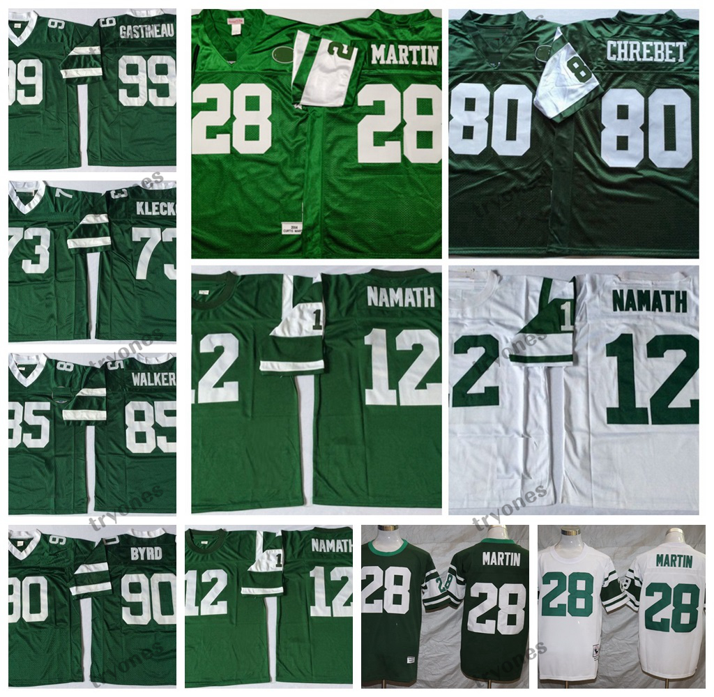 Vintage 28 Curtis Martin 12 Joe Namath 73 Klecko Football Jerseys Stitched Shirts Mens 90 Dennis Byrd 99 Mark Gastineau 85 Wesley Walker 80 Wayne Chrebet Jersey Green, White12
Vintage 28 Curtis Martin 12 Joe Namath 73 Klecko Football Jerseys Stitched Shirts Mens 90 Dennis Byrd 99 Mark Gastineau 85 Wesley Walker 80 Wayne Chrebet Jersey Green, White12