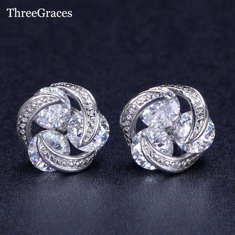 Stud ThreeGraces Fashion CZ Earring Three Round Clear White Cubic Zirconia Crystal Gold Color Ladies Jewelry Gifts ER130, Golden;silver
Stud ThreeGraces Fashion CZ Earring Three Round Clear White Cubic Zirconia Crystal Gold Color Ladies Jewelry Gifts ER130, Golden;silver