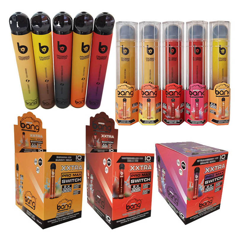 Disposable vape pen Bang Switch XXtra Pro Max 2 In 1 E Cigarette OEM ODM brand custom logo packaging box mini Dropship vapes
Disposable vape pen Bang Switch XXtra Pro Max 2 In 1 E Cigarette OEM ODM brand custom logo packaging box mini Dropship vapes