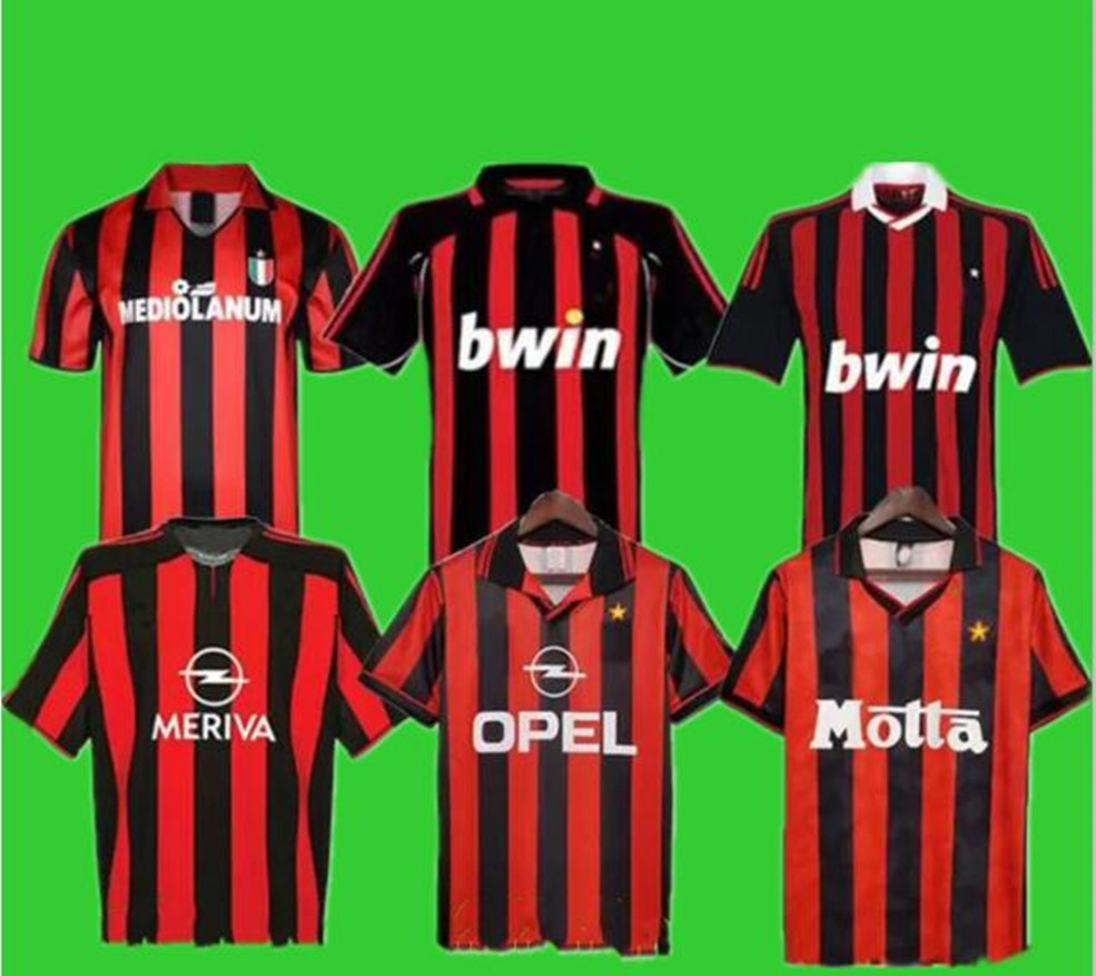 1998 Retro KAKA Baggio Soccer Jersey 00 01 02 03 04 05 06 07 GATTUSO GULLIT VAN BASTEN BARESI RONALDO Shevchenko Ronaldinho 93 94 95 96 MILAN RIVALDO WEAH football shirt, 95/96 away
1998 Retro KAKA Baggio Soccer Jersey 00 01 02 03 04 05 06 07 GATTUSO GULLIT VAN BASTEN BARESI RONALDO Shevchenko Ronaldinho 93 94 95 96 MILAN RIVALDO WEAH football shirt, 95/96 away