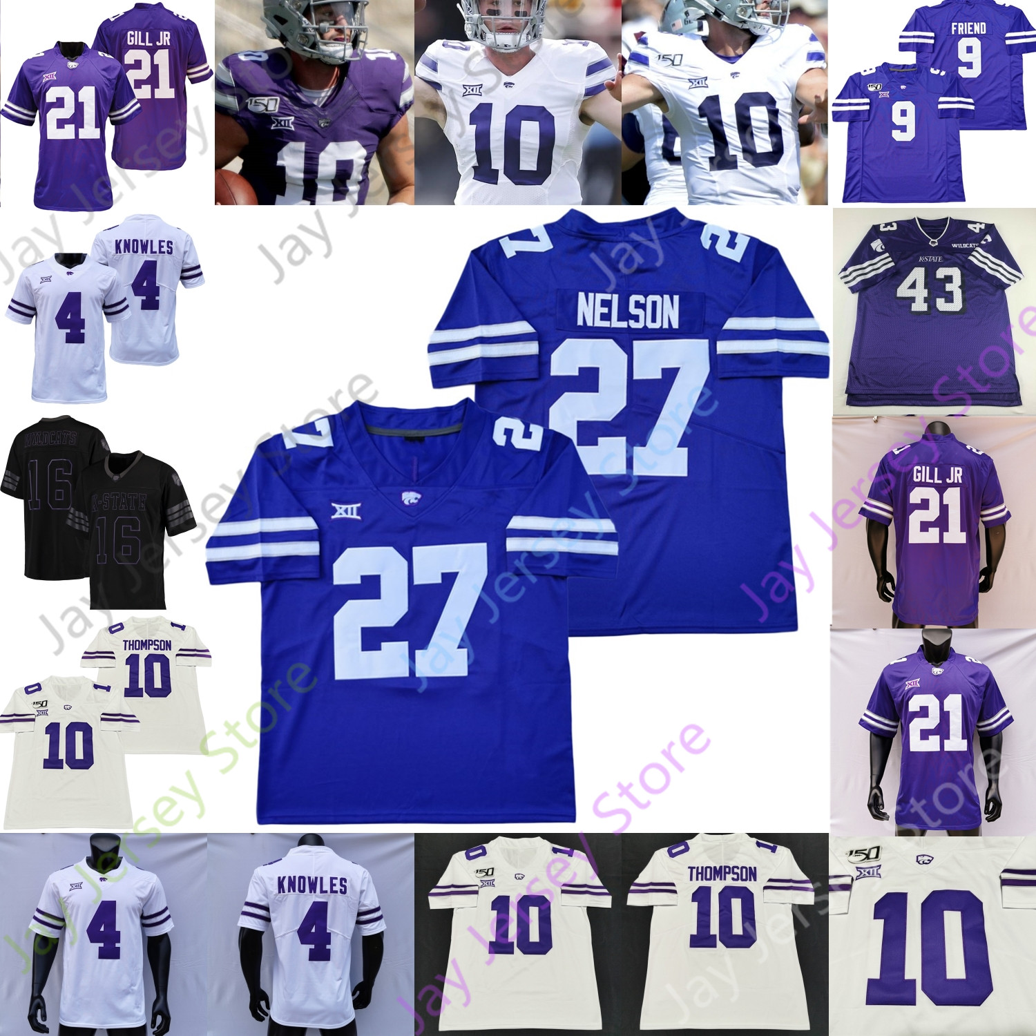 Kansas State Wildcats KSU Footbal Jersey NCAA College Skylar Thompson Darren Sproles Phillip Brooks Green Vaughn Will Howard Jaren Lewis Knowles Nelson Ervin Allen, Purple iii
Kansas State Wildcats KSU Footbal Jersey NCAA College Skylar Thompson Darren Sproles Phillip Brooks Green Vaughn Will Howard Jaren Lewis Knowles Nelson Ervin Allen, Purple iii