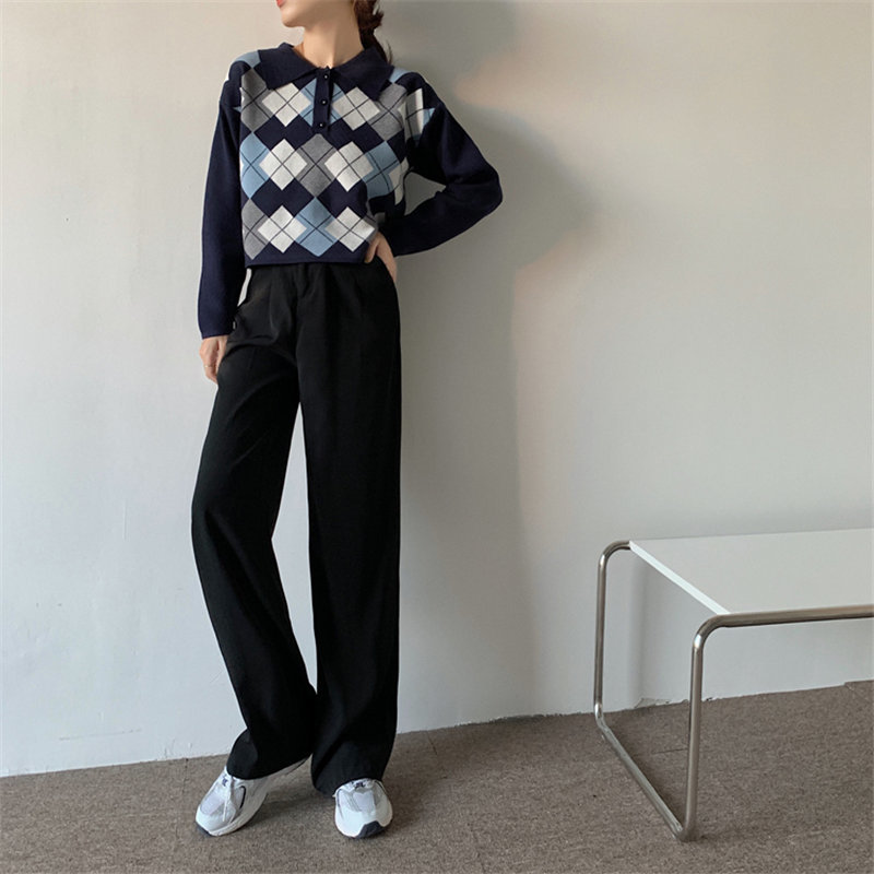 Straight Elegant High Waist Leisure Plus Size Chic Pants Women Bottom OL Solid Loose Casual Trousers Femme 210421