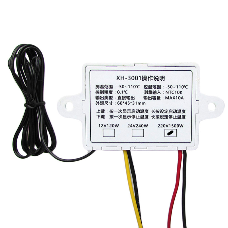 220V Led Digital Temperature Controller 10A Thermostat Switch New