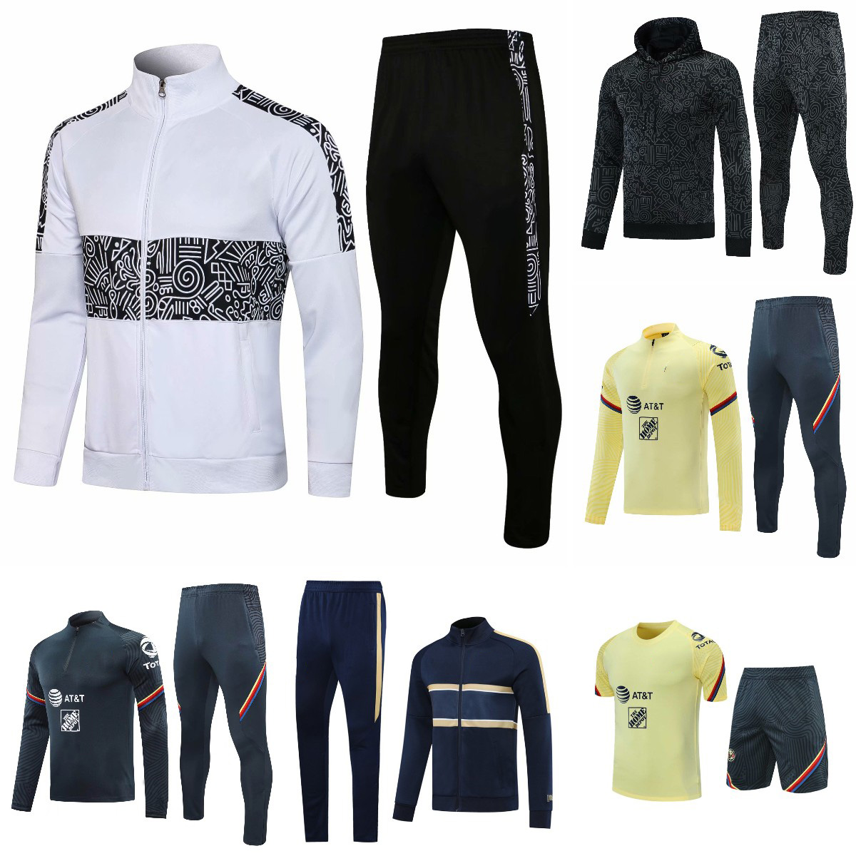 Mexico Club de Futbol América Jacket football 20 21 tracksuits soccer windbreaker sportwear Peralta short sleeve hoodie training shirt suits kits, Gray
Mexico Club de Futbol América Jacket football 20 21 tracksuits soccer windbreaker sportwear Peralta short sleeve hoodie training shirt suits kits, Gray
