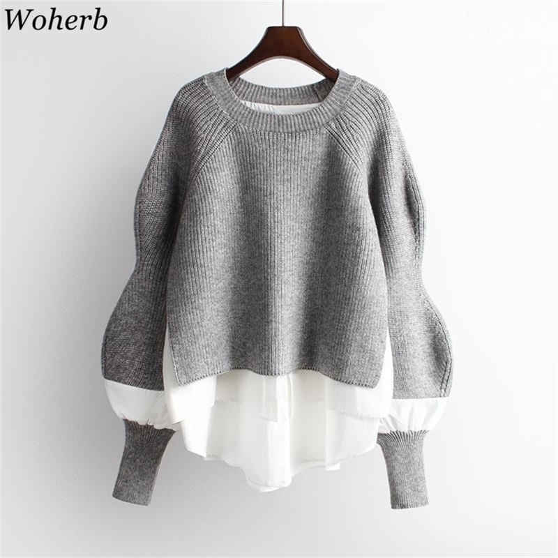 Autumn Winter Women Sweaters Fake Two Peices Vintage Harajuku Streetwear Sueter Mujer Korean Elegant Jumper Femme 210519, Black
Autumn Winter Women Sweaters Fake Two Peices Vintage Harajuku Streetwear Sueter Mujer Korean Elegant Jumper Femme 210519, Black