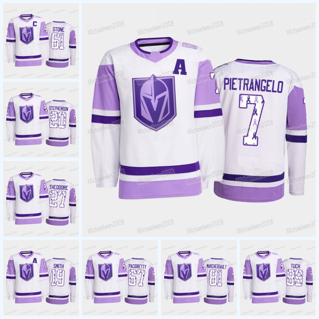 Jack Eichel Vegas Golden Knights 2022 Fights Cancer Jersey Mark Stone William Karlsson Max Pacioretty Michael AmadioReilly Smith Tuch Nolan Patrick Paul Cotter, Women
Jack Eichel Vegas Golden Knights 2022 Fights Cancer Jersey Mark Stone William Karlsson Max Pacioretty Michael AmadioReilly Smith Tuch Nolan Patrick Paul Cotter, Women