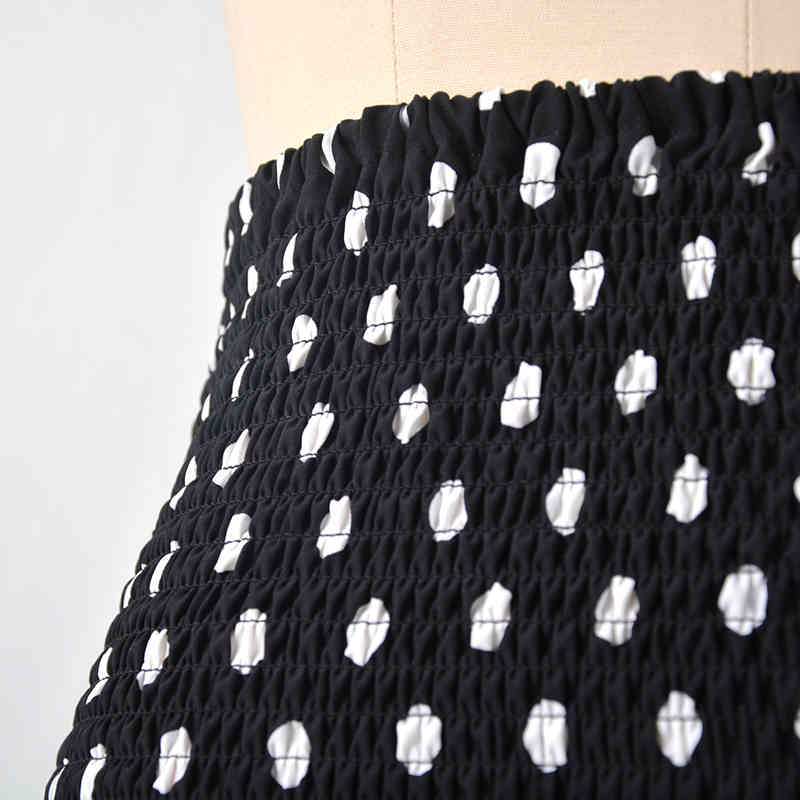 Casual dots printed Woman skirts Clothes Vintage Women's Summer Skirts Ladies Beach Floral Sexy Anime Wrap Skirt for Girls 210524