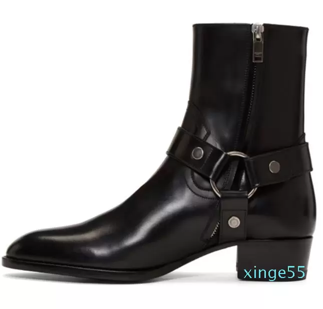 YSLGenuine leather Wyatt Harness Boots Shoes Zipper Inside Fashion Men Martin Boot Biker Boost Plus Size Euro 38-46 McC, Black
YSLGenuine leather Wyatt Harness Boots Shoes Zipper Inside Fashion Men Martin Boot Biker Boost Plus Size Euro 38-46 McC, Black