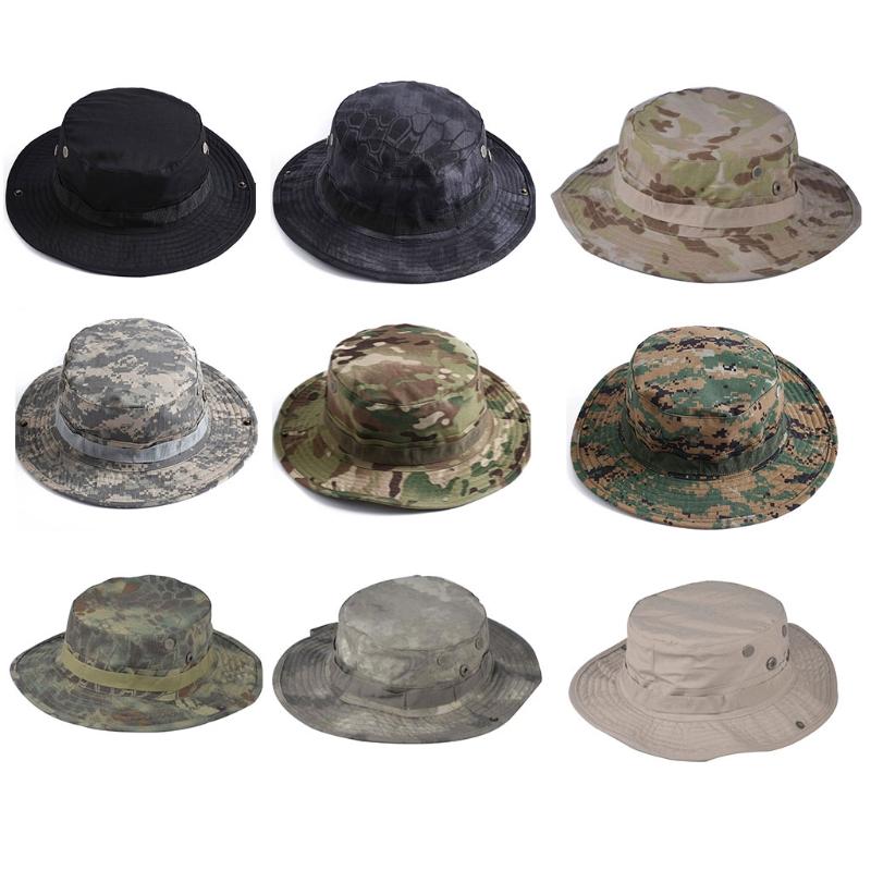 Wide Brim Hats Mens Summer Breathable Boonie Bucket Hat Outdoor Sun Protection Camouflage Printed Travel Fishing Cap, Blue;gray
Wide Brim Hats Mens Summer Breathable Boonie Bucket Hat Outdoor Sun Protection Camouflage Printed Travel Fishing Cap, Blue;gray