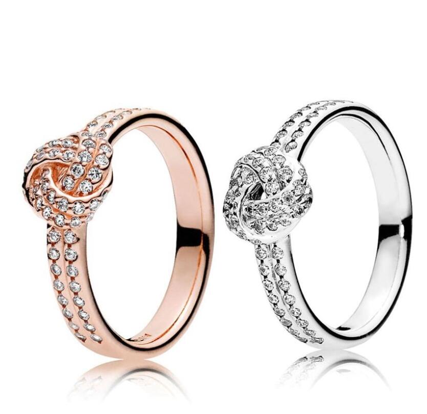 New arrival Knotted Fashion Ring for Pandora 925 Sterling Silver CZ Diamond Women Wedding Gift Jewelry Rings Sets Original Box
New arrival Knotted Fashion Ring for Pandora 925 Sterling Silver CZ Diamond Women Wedding Gift Jewelry Rings Sets Original Box