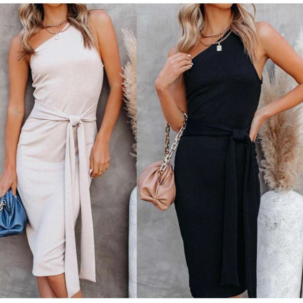 Year sweater fashion pure color temperament commuting slant shoulder medium length dress women's wear, Black;gray
Year sweater fashion pure color temperament commuting slant shoulder medium length dress women's wear, Black;gray