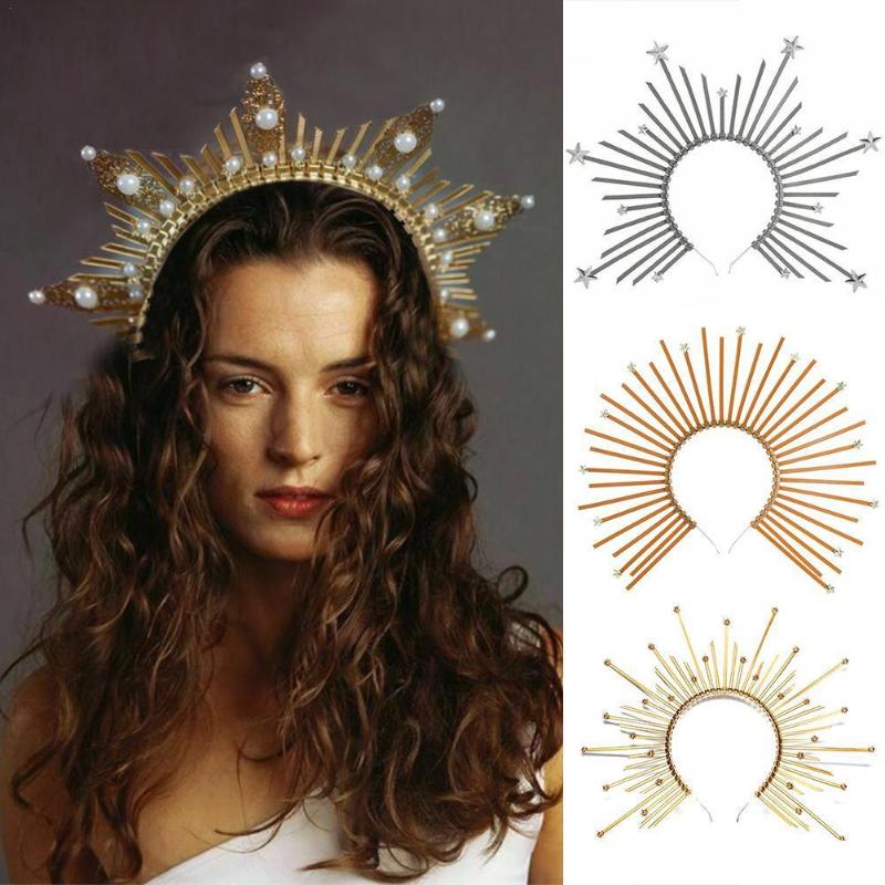 Hair Clips & Barrettes Crown Headband Golden Accessories, Mary Goddess Wedding Party Headwear, Halloween Costume Star Headpiece, Golden;silver
Hair Clips & Barrettes Crown Headband Golden Accessories, Mary Goddess Wedding Party Headwear, Halloween Costume Star Headpiece, Golden;silver