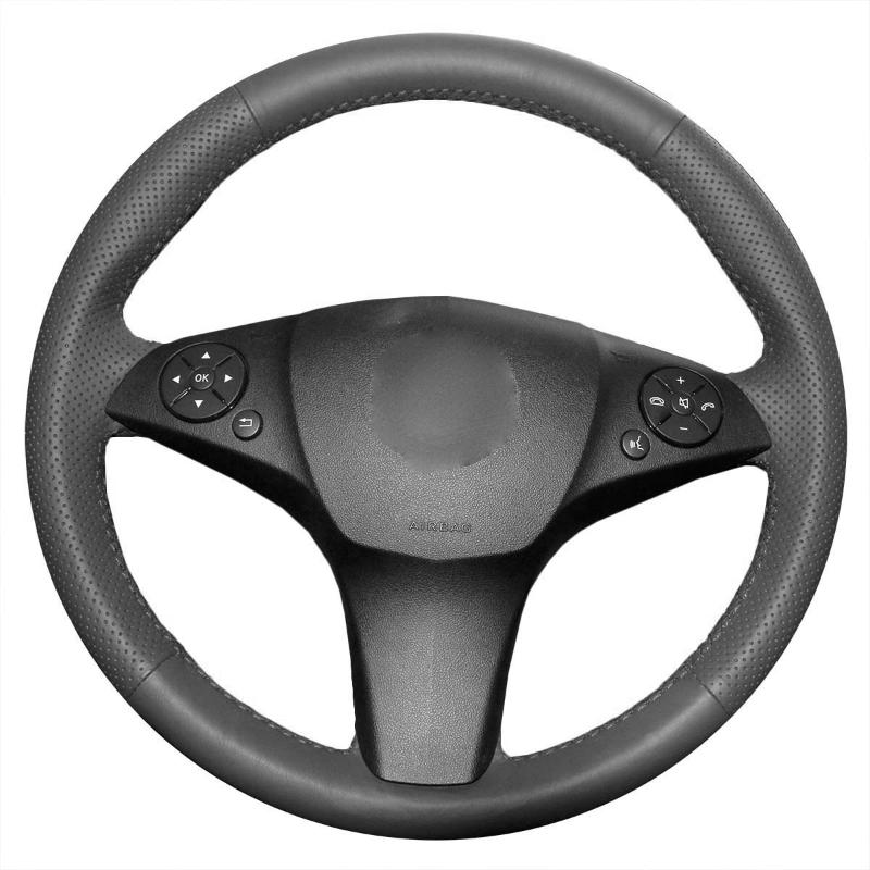 Steering Wheel Covers Hand-stitched Black Leather Car Case For - C180 C200 C350 C300 GLK300 GLK350 2008-2012 Cover
Steering Wheel Covers Hand-stitched Black Leather Car Case For - C180 C200 C350 C300 GLK300 GLK350 2008-2012 Cover