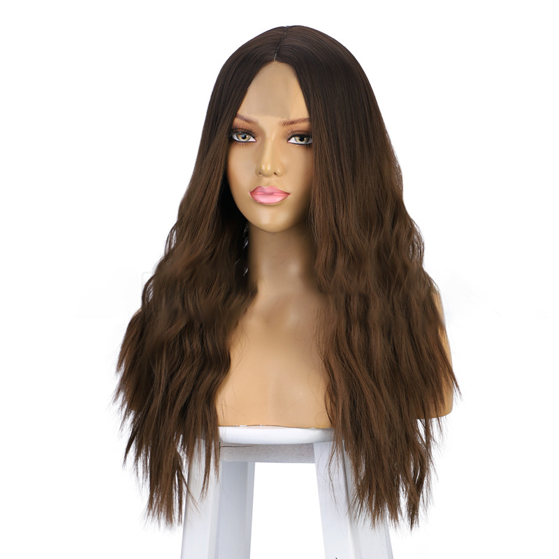 women wigs 2021 new 24inch curly hair water wave synthetic Lace Front Wigs