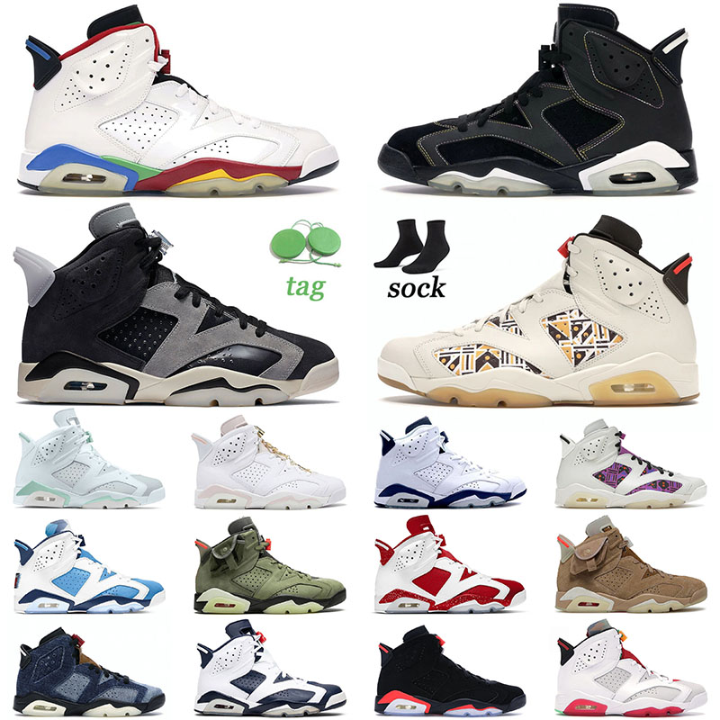 Basketball Shoes 6 6s Tech Chrome Quai 54 Juampmen Mens Women British Khaki Olympic Slam Golden Harvest Black Tour Yellow Sneakers Sports Trainers Size 13, D31 40-47
Basketball Shoes 6 6s Tech Chrome Quai 54 Juampmen Mens Women British Khaki Olympic Slam Golden Harvest Black Tour Yellow Sneakers Sports Trainers Size 13, D31 40-47