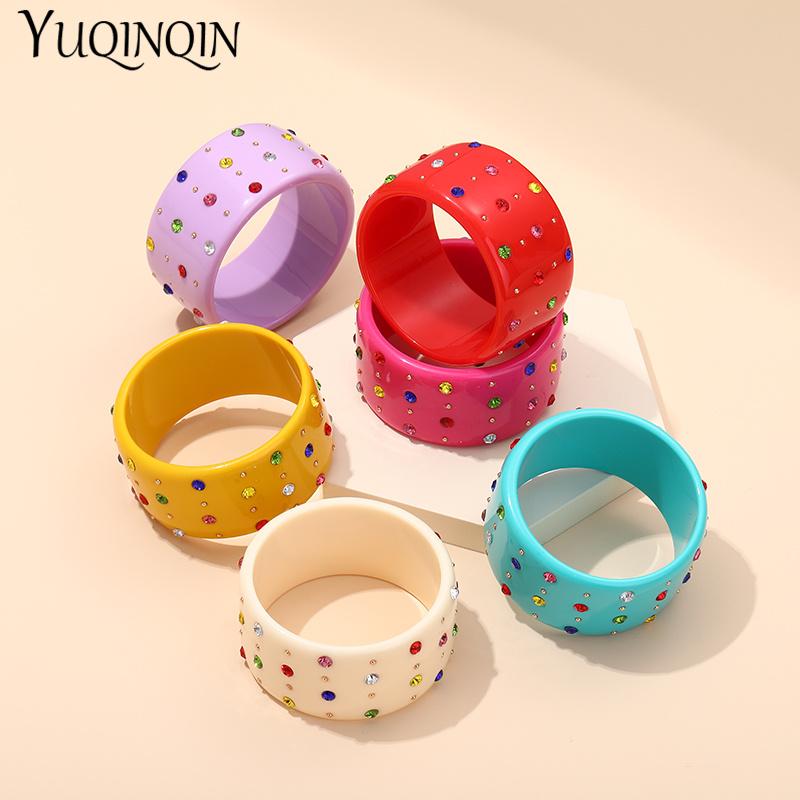 Bangle 2021 Wide Crystal Bangles For Women Fashion Jewellery Colorful Resin Acrylic Vintage Designer Charms Elegant
Bangle 2021 Wide Crystal Bangles For Women Fashion Jewellery Colorful Resin Acrylic Vintage Designer Charms Elegant