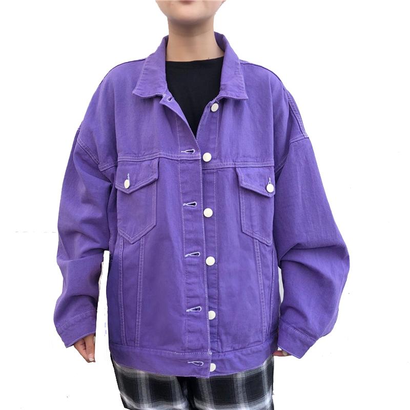 Women' Jackets Spring Vintage BF Loose Denim Jacket Harajuku Purple Jeans Short Streetwear Casual Windbreaker
Women' Jackets Spring Vintage BF Loose Denim Jacket Harajuku Purple Jeans Short Streetwear Casual Windbreaker