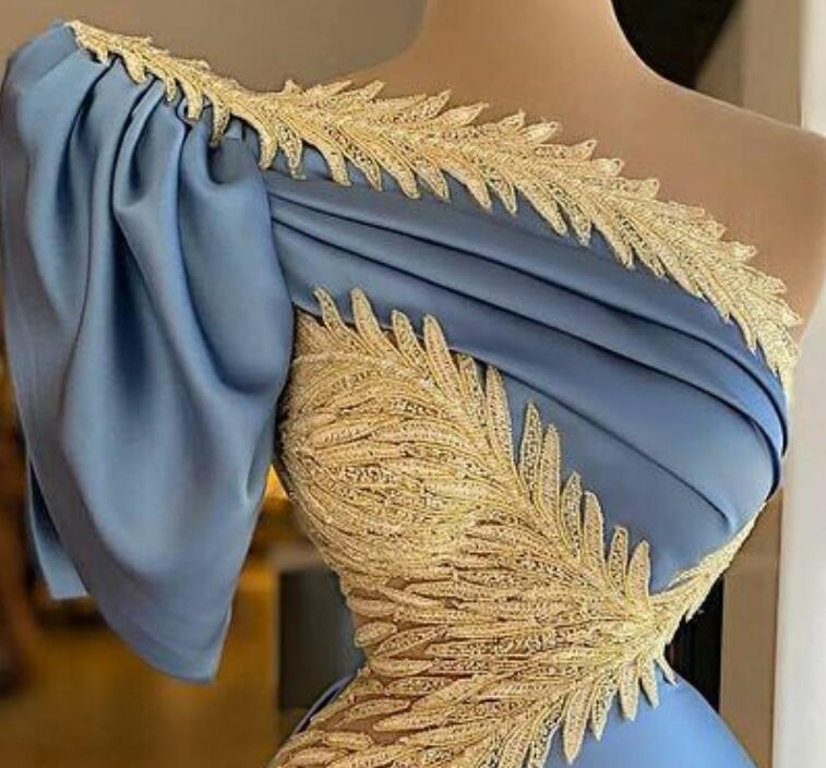 2021 Plus Size Arabic Aso Ebi Sexy Lace Beaded Prom Dresses One Shoulder High Split Sheath Evening Formal Party Second Reception Gowns ZJ278