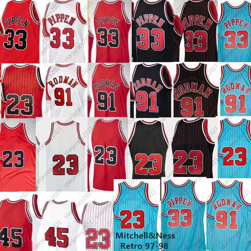 Mens 100% Stitched Basketball Scottie Pippen 33 Dennis Rodman 91 Michael 23 Breathable Jerseys Mitchell and Ness Team Blue Red White Stripe Black Vintage Jersey, 14
Mens 100% Stitched Basketball Scottie Pippen 33 Dennis Rodman 91 Michael 23 Breathable Jerseys Mitchell and Ness Team Blue Red White Stripe Black Vintage Jersey, 14