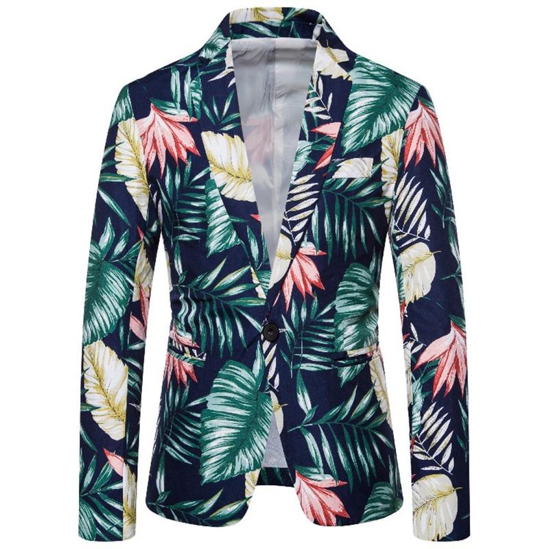 Casual Suit Jacket 2021 Design Hawaiian Print Style Flower Series Fashion Single-Breasted Top Men's Suits & Blazers, Pic
Casual Suit Jacket 2021 Design Hawaiian Print Style Flower Series Fashion Single-Breasted Top Men's Suits & Blazers, Pic