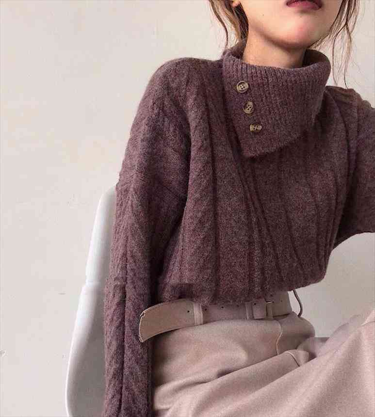 turtleneck winter sweater women pullover girls knitting vintage oversize autumn female knitted outerwear warm sweaters, White;black
turtleneck winter sweater women pullover girls knitting vintage oversize autumn female knitted outerwear warm sweaters, White;black