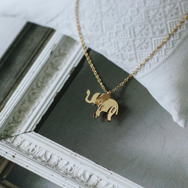 Chokers Cute Geometric Animal Elephant Pendant Necklace For Women Stainless Steel Choker Waterproof Jewelry
Chokers Cute Geometric Animal Elephant Pendant Necklace For Women Stainless Steel Choker Waterproof Jewelry