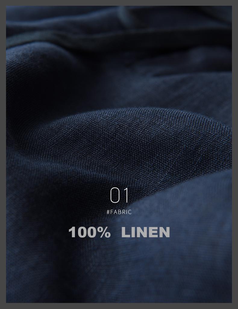 Linen Luxury 100% Breathable Drawstring Casual Male Pants Plus Size 4xl Elastic Waist Slim Fit Mens Trousers Men's