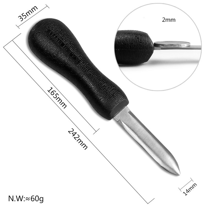 Stainless Steel Oyster Knife lti Function Non Slip Open Shell Tool Home Kitchen Articles RRD6858 Free shipping