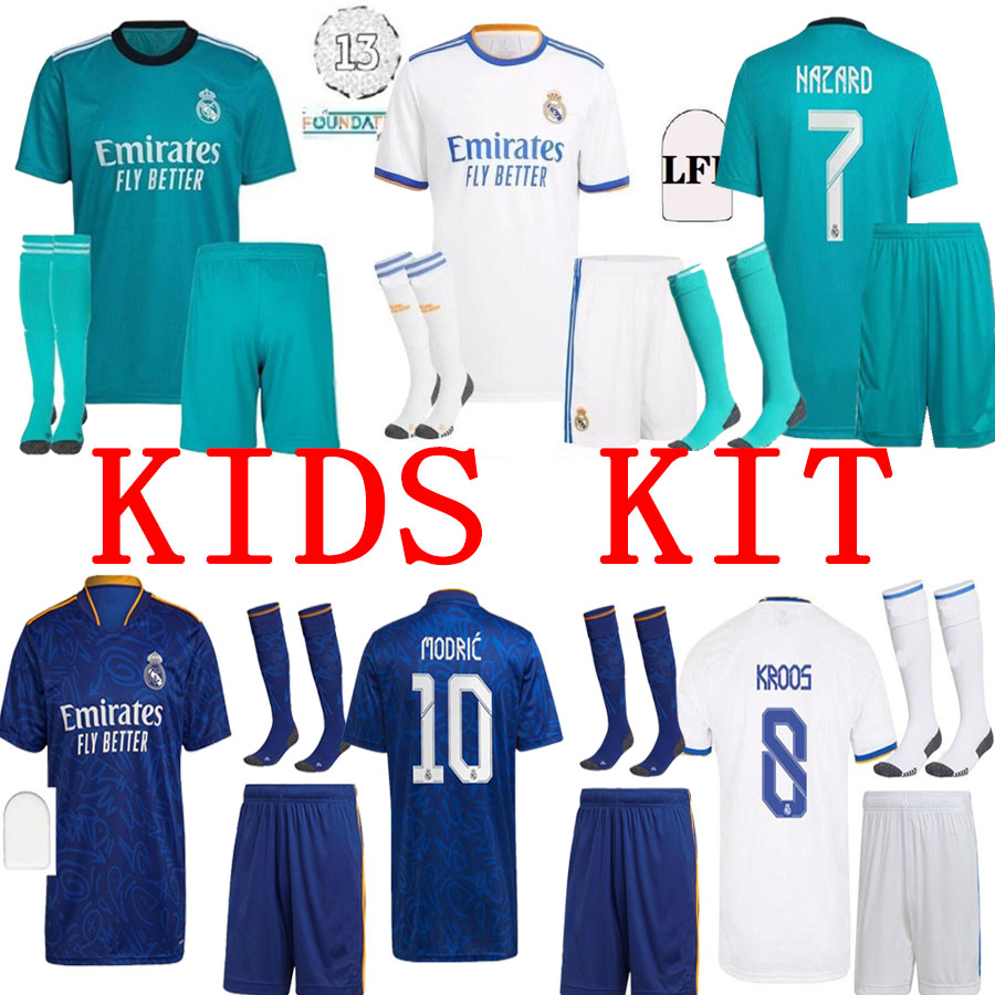21 22 Real Madrid Soccer Jersey 3rd Green #9 BENZEMA #10 MODRIC #4 ALABA #20 VINI JR. Shirt 2021 2022 #25 CAMAVINGA Away Blue Football fútbol Kids Kit, Yellow
21 22 Real Madrid Soccer Jersey 3rd Green #9 BENZEMA #10 MODRIC #4 ALABA #20 VINI JR. Shirt 2021 2022 #25 CAMAVINGA Away Blue Football fútbol Kids Kit, Yellow