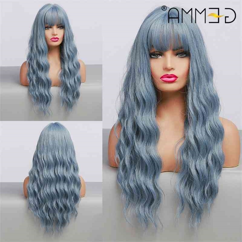 Wave Water GEMMA Long Blue High Temperature for Black White Women Afro Cosplay Party Daily Synthetic Hair Wigs with Bangs, Lc205-4
Wave Water GEMMA Long Blue High Temperature for Black White Women Afro Cosplay Party Daily Synthetic Hair Wigs with Bangs, Lc205-4