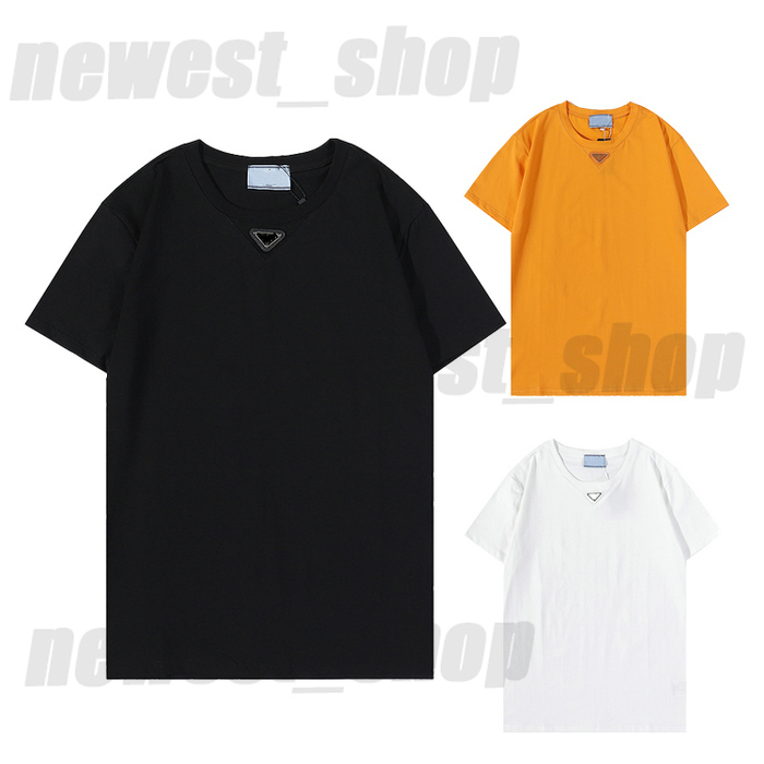 2021 spring summer mens designer t-shirt luxury womens t shirt classic metal triangle simple casual cotton short sleeve tshirt shirts tee tops, White;black
2021 spring summer mens designer t-shirt luxury womens t shirt classic metal triangle simple casual cotton short sleeve tshirt shirts tee tops, White;black