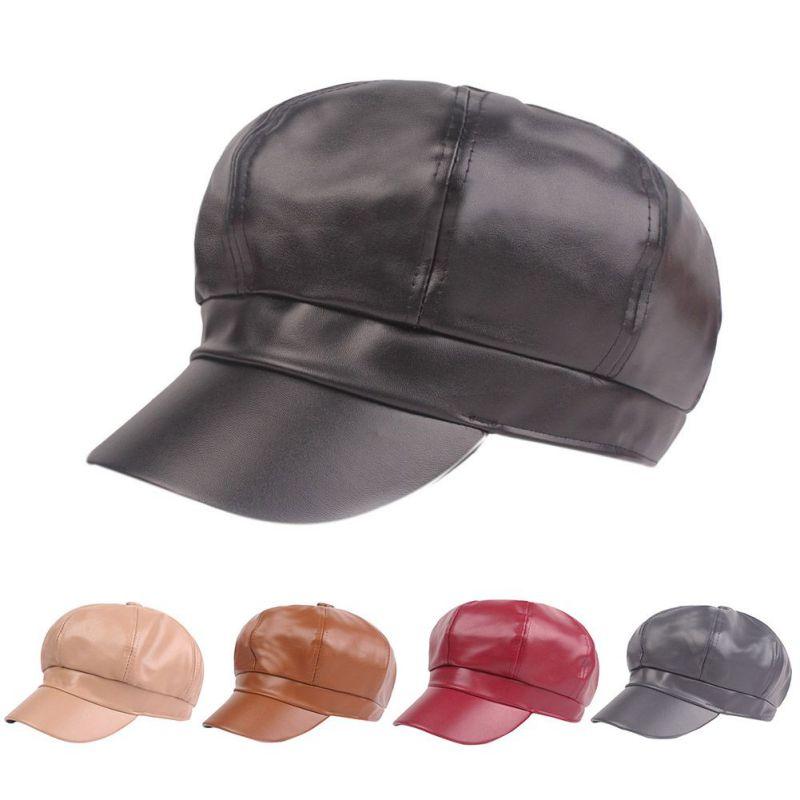 Beanies Women Fashion Beret Solid Cap Pu Leather Hat Female Ladies All-Match Adjustable AZXS1
Beanies Women Fashion Beret Solid Cap Pu Leather Hat Female Ladies All-Match Adjustable AZXS1