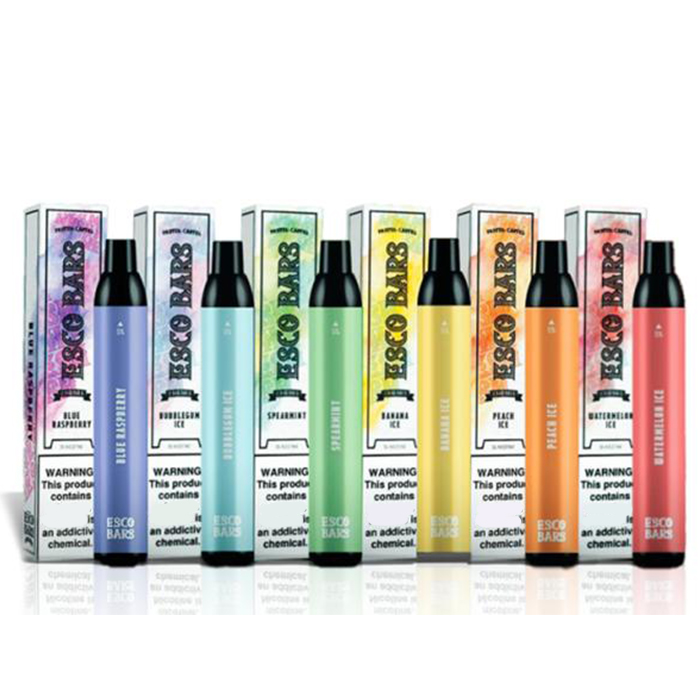 ESCO BARS Disposable E cigarettes 2500 Puffs Vape Pen 1000mAh Battery Pod Device 6ml Pre-filled Mesh Coil Pods Vaporizers max air bar bang xxl
ESCO BARS Disposable E cigarettes 2500 Puffs Vape Pen 1000mAh Battery Pod Device 6ml Pre-filled Mesh Coil Pods Vaporizers max air bar bang xxl