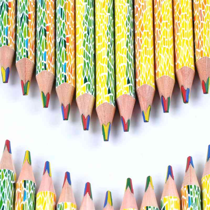 Single four- same core pencil thick triangular pole primary school students and children graffiti rainbow color lead one
Single four- same core pencil thick triangular pole primary school students and children graffiti rainbow color lead one