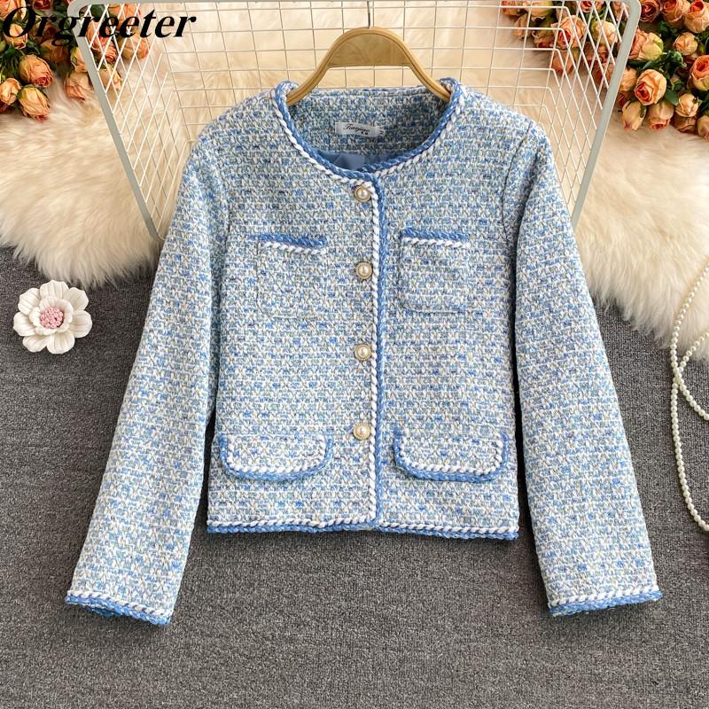 Women's Jackets Spring Fall Elegant Ladies Jacket Women Small Fragrant Wind Vintage Tweed Short Coat Female Casual Single-breasted Outwear, Black;brown
Women's Jackets Spring Fall Elegant Ladies Jacket Women Small Fragrant Wind Vintage Tweed Short Coat Female Casual Single-breasted Outwear, Black;brown