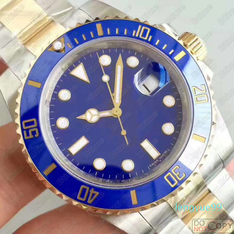 Ceramic Bezel Mens New Men Mechanical SS Automatic Movement Watch Sports Self-wind Fashion Watches Wristwatches btime, Slivery;brown
