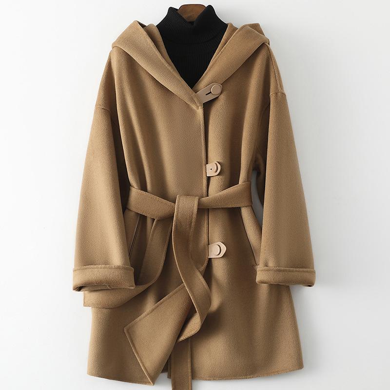 Women' Wool & Blends Spring 2021 Double-sided Hair Coat Loose Fall Clothes For Women, Camel
Women' Wool & Blends Spring 2021 Double-sided Hair Coat Loose Fall Clothes For Women, Camel