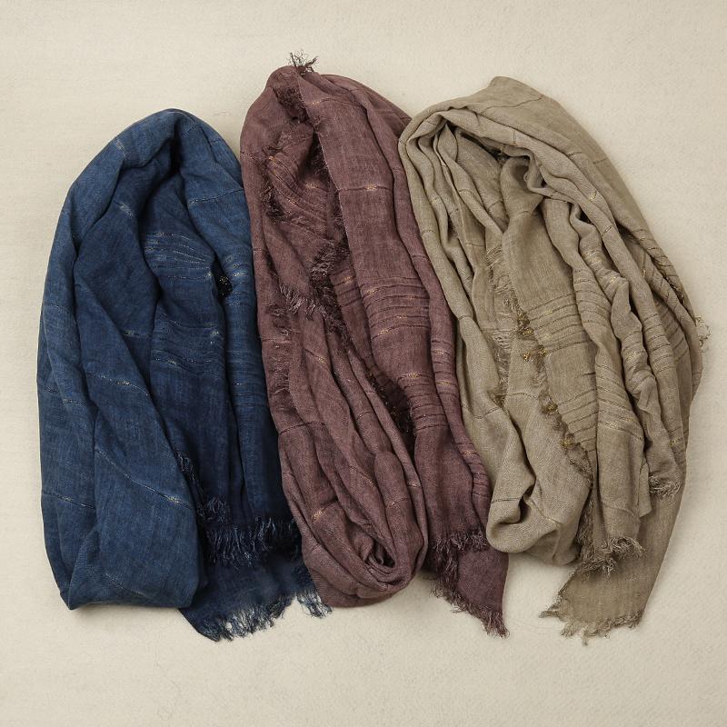 Scarves 2021 Autumn Cotton Plain Lurex Print Fringe Shawls Beautiful Solid Color Long Women Hijab Wrap Scarf 10pcs/LOT Wholesale
Scarves 2021 Autumn Cotton Plain Lurex Print Fringe Shawls Beautiful Solid Color Long Women Hijab Wrap Scarf 10pcs/LOT Wholesale