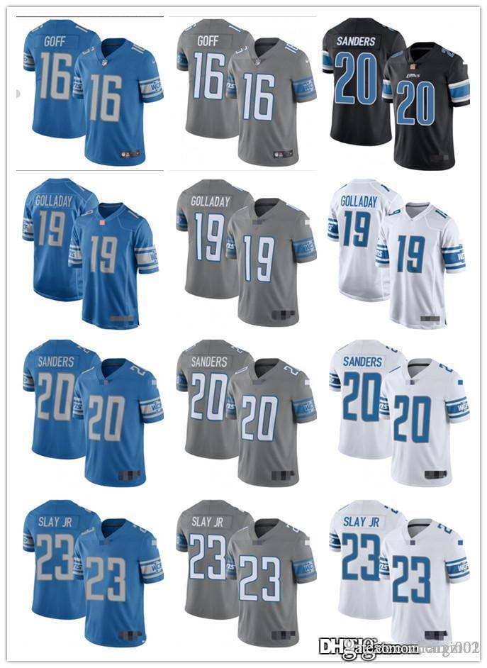 Men Women Youth Detroit Lions 23 Darius Slay Jr 20 Barry Sanders 19 Kenny Golladay 16 Jared Goff White Blue Football Jersey, Black;red
Men Women Youth Detroit Lions 23 Darius Slay Jr 20 Barry Sanders 19 Kenny Golladay 16 Jared Goff White Blue Football Jersey, Black;red
