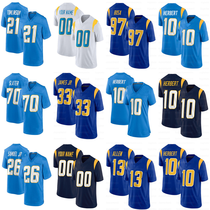 10 Justin Herbert 13 Keenan Allen 97 Joey Bosa Custom Football Jerseys Los 33 Derwin James JR Junior Seau 70 Rashawn Slater 21 LaDainian Tomlinson, My store(aryahome)
10 Justin Herbert 13 Keenan Allen 97 Joey Bosa Custom Football Jerseys Los 33 Derwin James JR Junior Seau 70 Rashawn Slater 21 LaDainian Tomlinson, My store(aryahome)