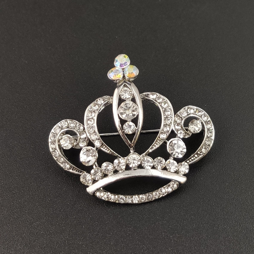 Crown Brooches Gold Silver Color Clear Rhinestone Pins Dress Decoration Buckle Badge Jewelry Accessories For Women
Crown Brooches Gold Silver Color Clear Rhinestone Pins Dress Decoration Buckle Badge Jewelry Accessories For Women