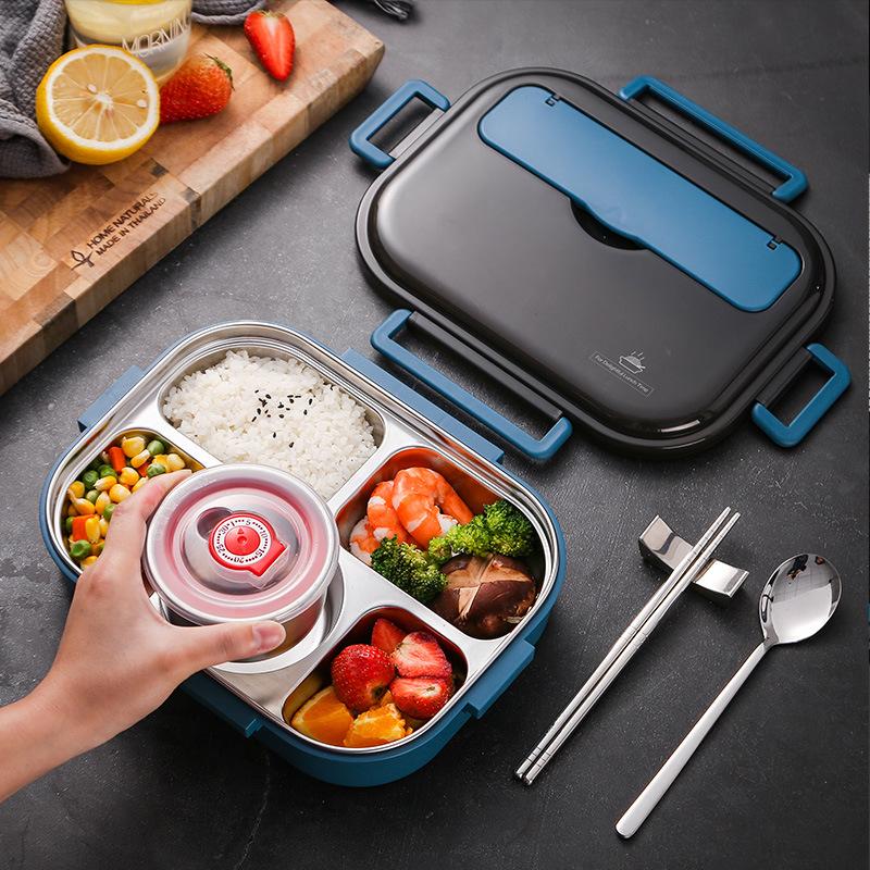 Dinnerware Sets Stainless Steel Lunch Box For Kids Storage Insulated Container Japanese Snack Breakfast Bento With Soup Cup от DHgate WW