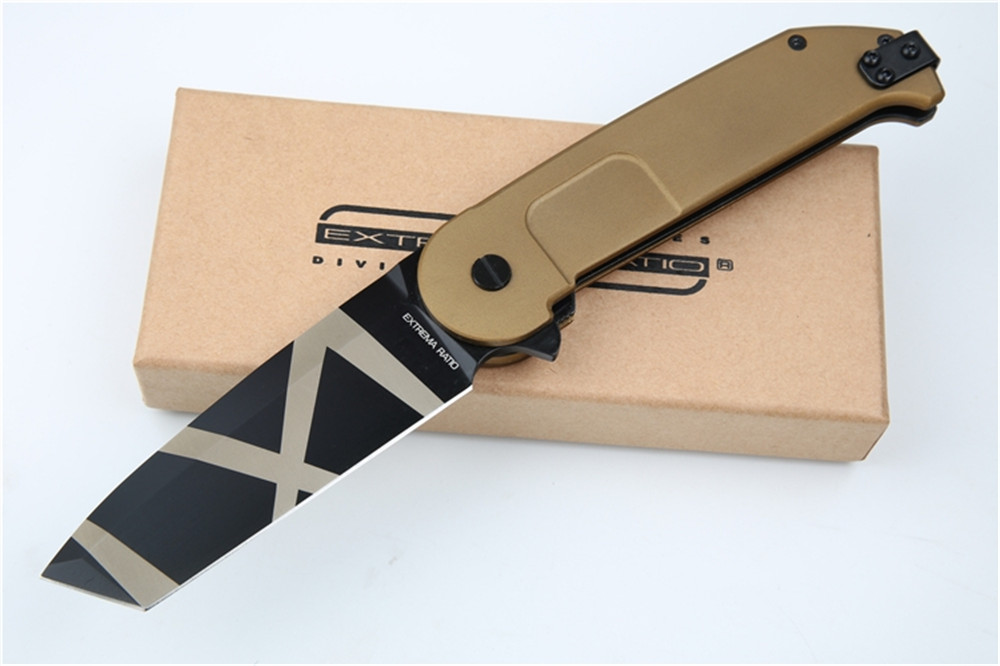 EXTREMA RATIO BF2RCT knife Golden N690 blade CNC 6061-T6 aluminum alloy handle tactical hunting folding tools
EXTREMA RATIO BF2RCT knife Golden N690 blade CNC 6061-T6 aluminum alloy handle tactical hunting folding tools