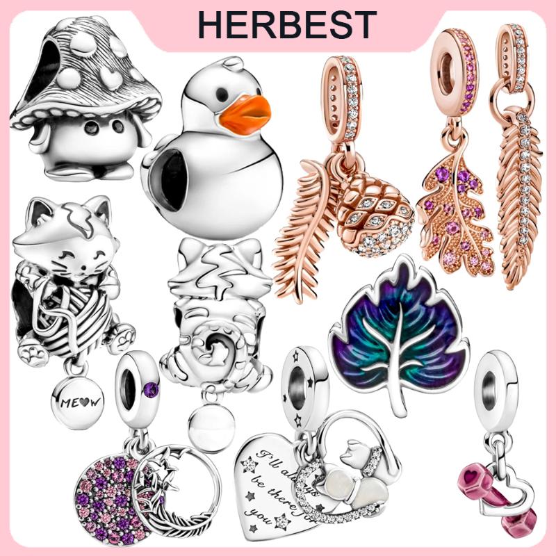 Other Cute 925 Sterling Silver Beads Cat Duck Rose Gold Leaves Charm Fit Original Bracelet Women DIY Jewelry Gift 2021
Other Cute 925 Sterling Silver Beads Cat Duck Rose Gold Leaves Charm Fit Original Bracelet Women DIY Jewelry Gift 2021