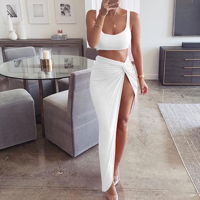 solid color sling club womens tracksuits high waist elastic party 2 piece set women side slit long skirts matching, Gray
solid color sling club womens tracksuits high waist elastic party 2 piece set women side slit long skirts matching, Gray